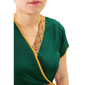 Camicetta / Camicia - Abbigliamento tradizionale del massaggio thailandese M Verde