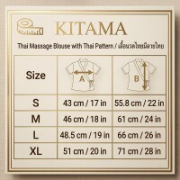 Blus / Skjorta - Traditionell Thai Massage Kläder L Blå