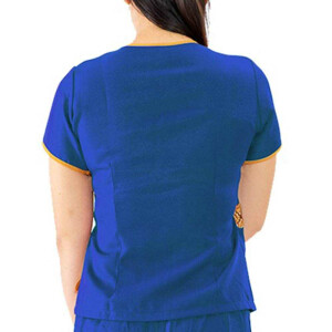 Chemisier / chemise - Vêtements traditionnels de massage thaïlandais XL Bleu
