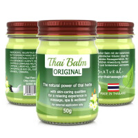 Massage-Balsam Thai Kräuter Balm - Pure Thai (gelb)