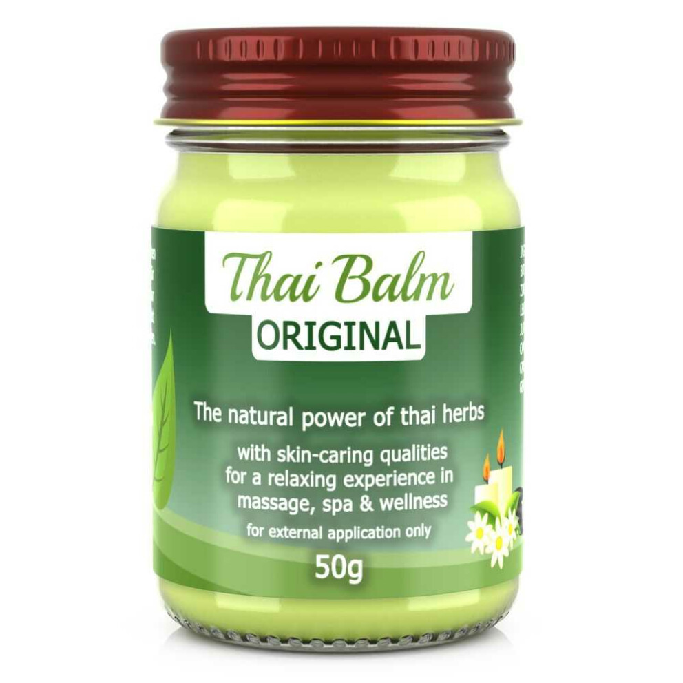 Massage-Balsam Thai Kräuter Balm - Pure Thai (gelb) 50g (Gramm)