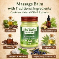 Massage-Balsam Thai Kräuter Balm - Pure Thai (gelb) 100g