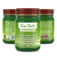Bálsamo de masaje de hierbas tailandesas - Hierba limón (verde)