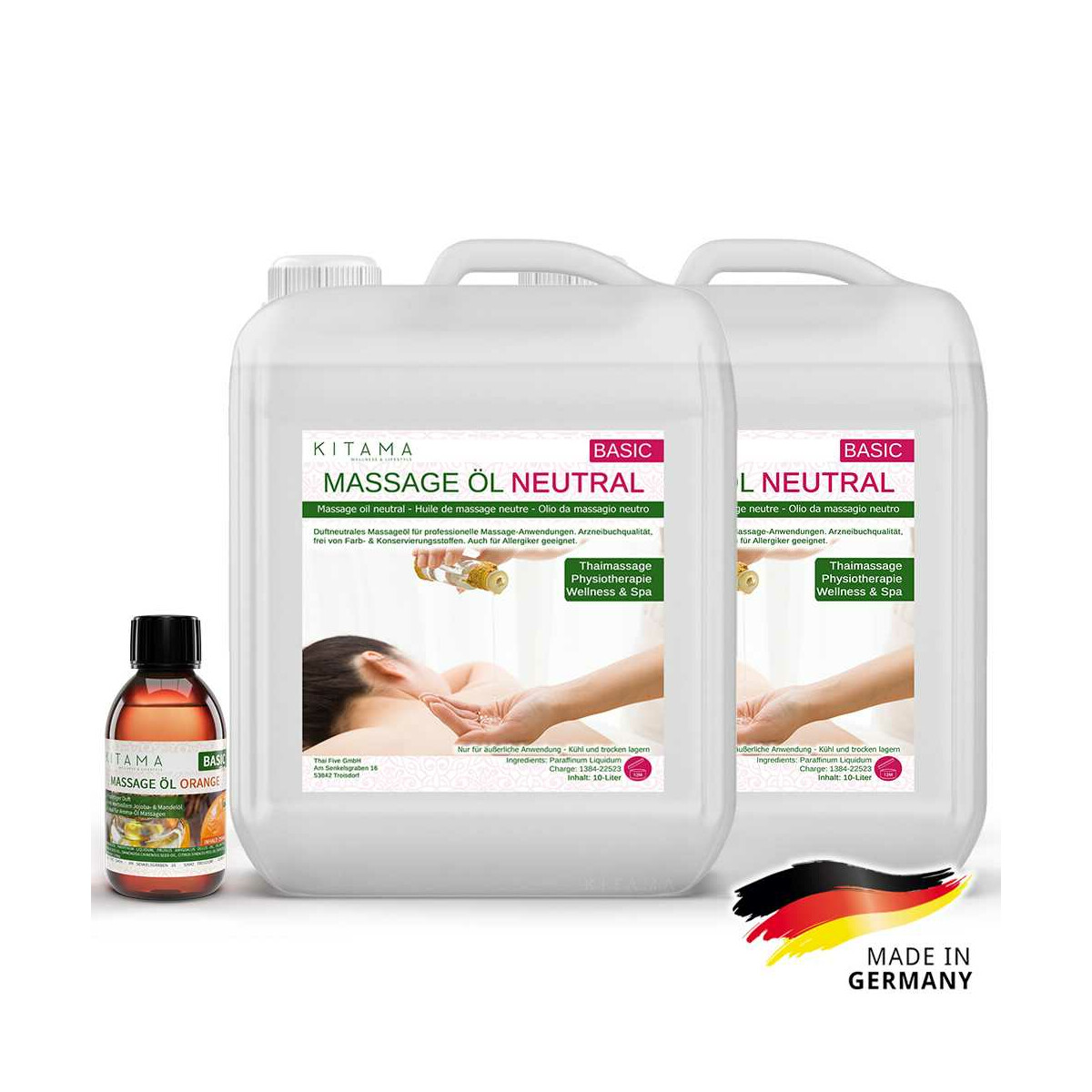 #1 DEAL: 2 x 10L massage oil neutral + 250ml massage oil...
