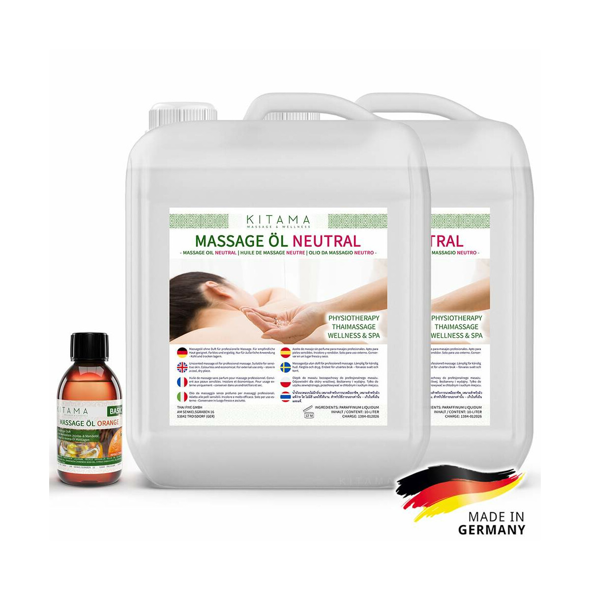 #1 DEAL: 2 x 10L Aceite de masaje neutro box