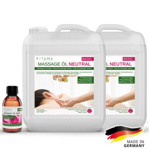 #1 DEAL: 2 x 10L Olio per massaggi neutro + 250ml Olio per massaggi con aroma Rosa