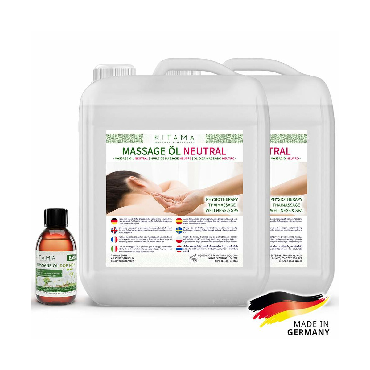 #1 DEAL: 2 x 10L Aceite de masaje neutro box