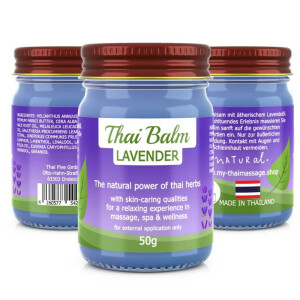 Massage-Balsam Thai Kräuter Balm - Lavendel (Lila)...