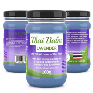 Bálsamo de masaje de hierbas tailandesas - Lavanda (morado) 100g