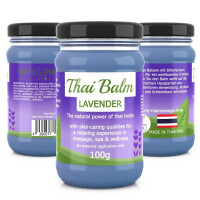 Massage-Balsam Thai Kräuter Balm - Lavendel (Lila) 100g (Gramm)