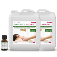 #2 DEAL: 2 x 10L huile de massage neutre + 100ml huile de parfum Lotus