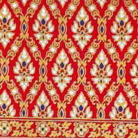 Sarong en tissu thaïlandais - Siam 2023 Premium Rouge