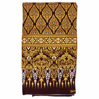 Sarong Betttuch Überwurf - Thai Siam 2025 Premium Braun