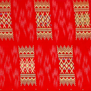 Thai Cloth Fabric Sarong - Asia Red