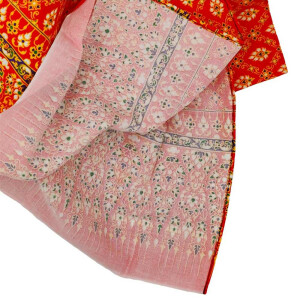 Thai Cloth Fabric Sarong - Thai Siam Classic 2023 Red