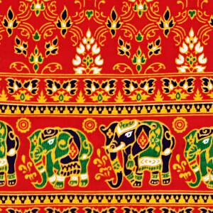 Sarong Överkast - Thai Siam Classic Röd