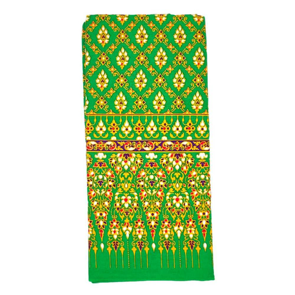 Sarong en tissu thaïlandais - Thai Siam Classic 2023 Vert