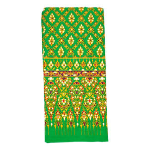 Thai Cloth Fabric Sarong - Thai Siam Classic 2023 Green