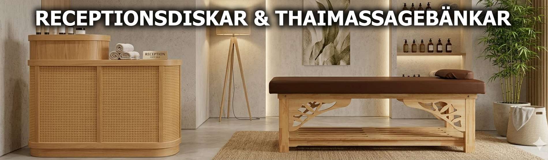 Thailändsk massagestol i trä