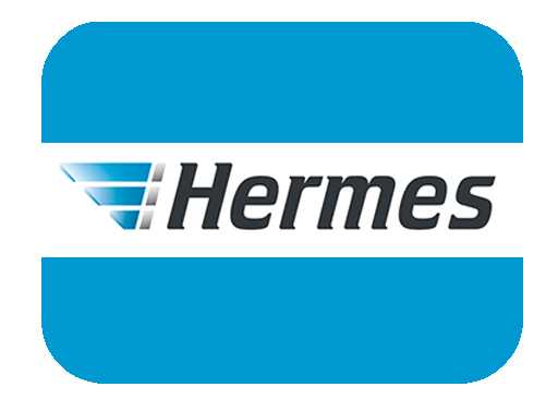 Wir versenden mit Hermes