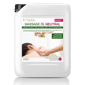 kitama massageöl neutral ohne duft im kanister 10l