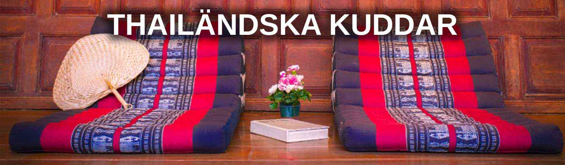 Thailändska kuddar och mattor för massage och yoga