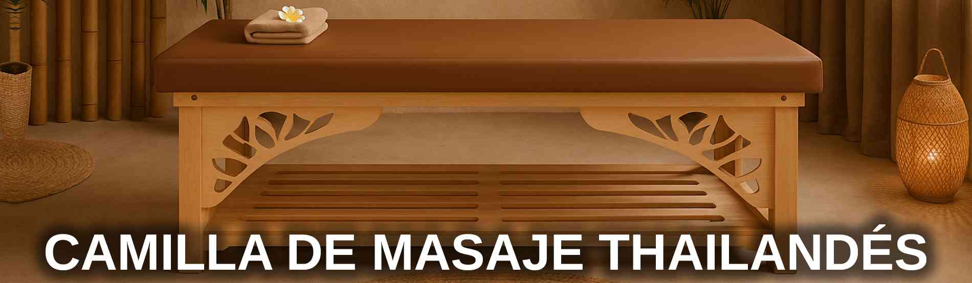 Camilla de masaje mesa de cama para el masaje tailandes